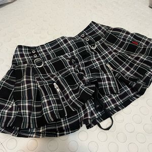 Vintage RARE Tripp NYC plaid skirt size small Y2k